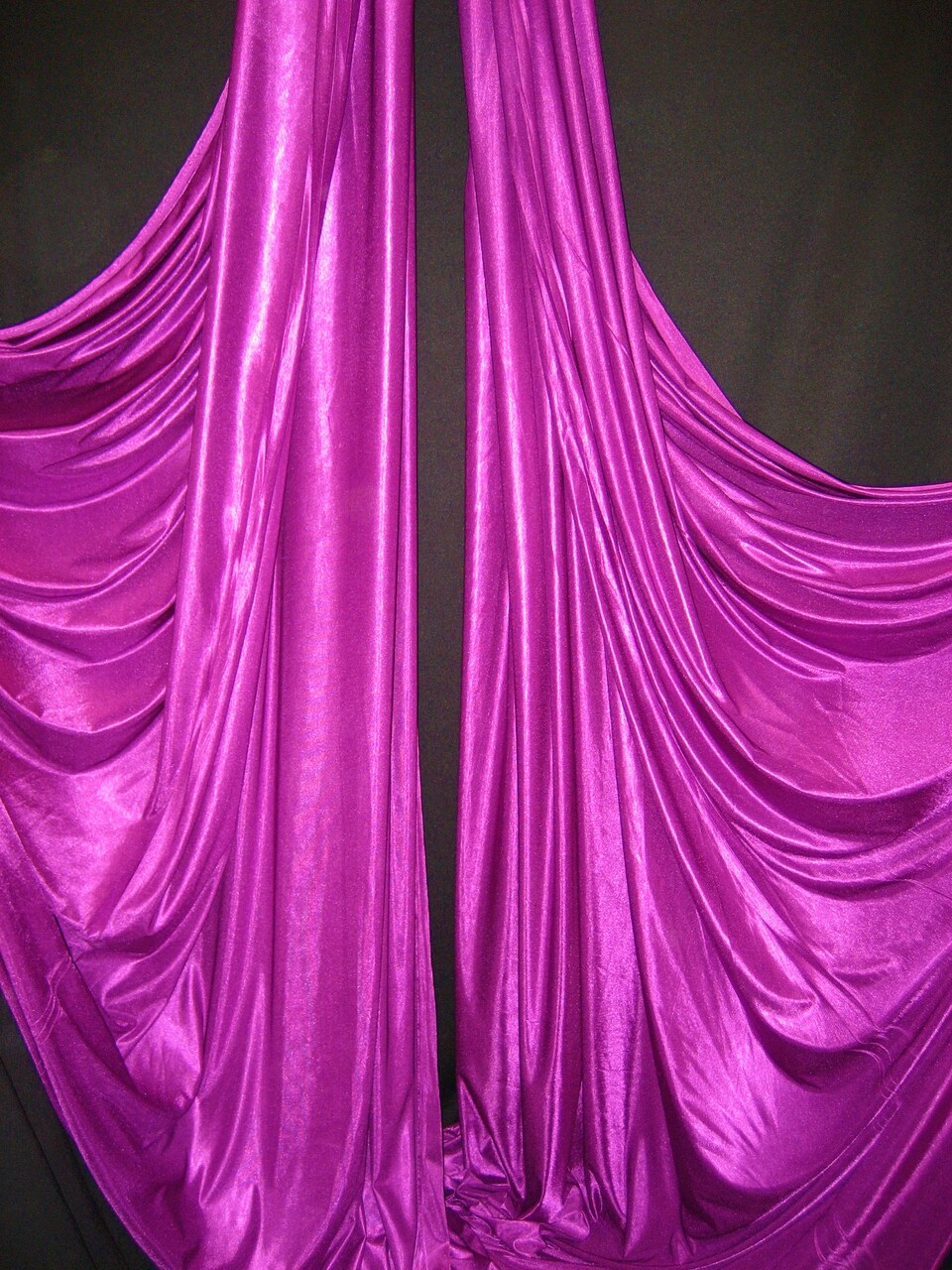 1 Yard Magenta Polyester Fabric Low Stretch For Yoga Hammocks Stage Drapes Crafts 108″-120″ Wide